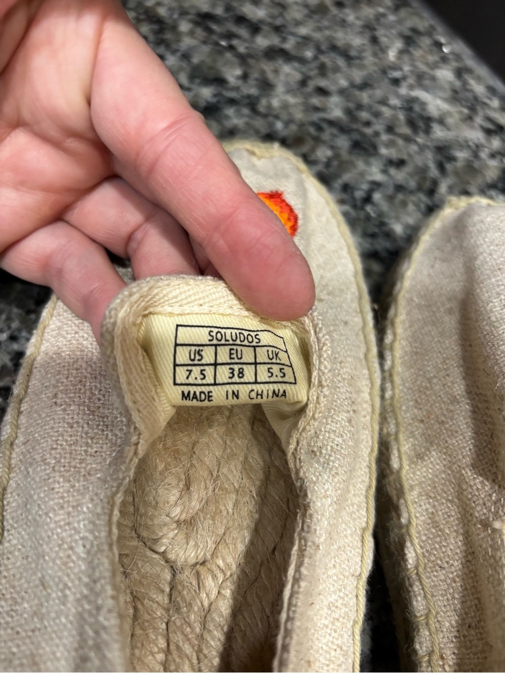 Soludos Aperol Spritz Woven Platform Slip On Espadrille size 7 1/2 - Picture 8 of 10